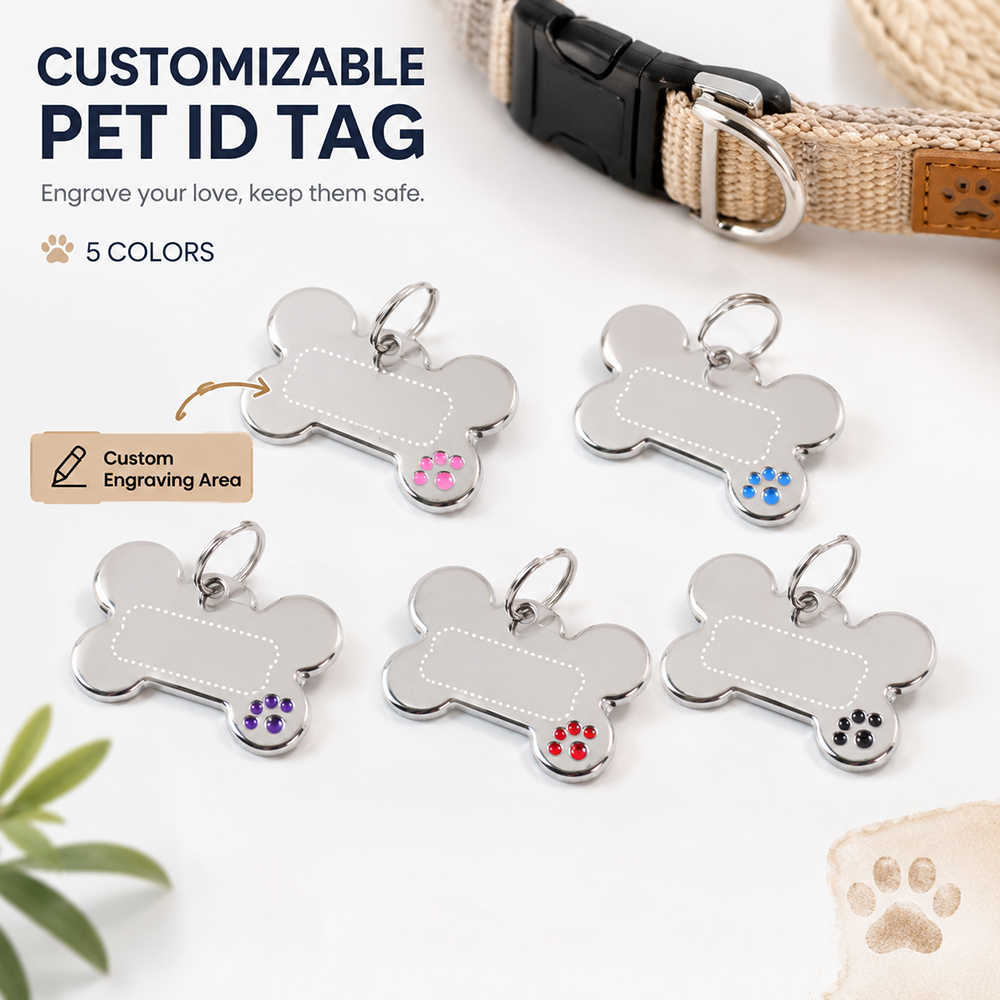 Pet Portrait Custom - Placa de Identificación Personalizada para Perros
