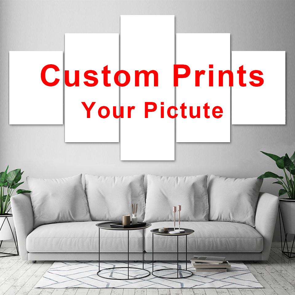 Custom Map Poster - 5 piezas lienzo arte de pared