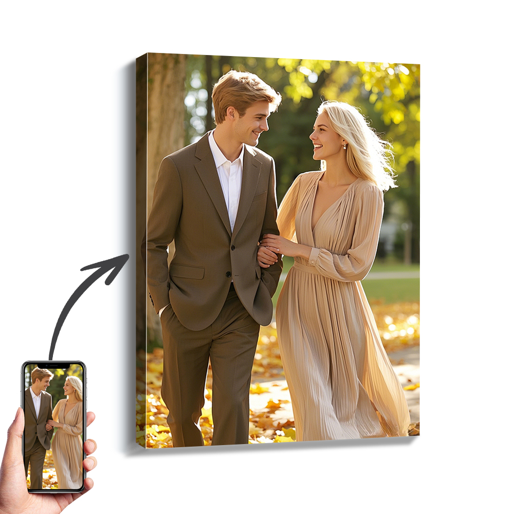 Engraved Wood Frame - 1 unidad de fotos personalizadas con