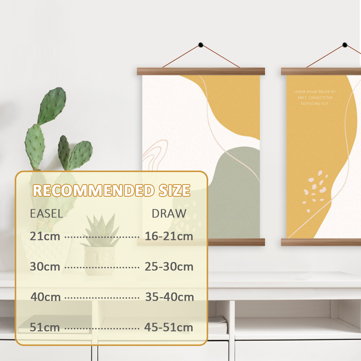 4 Uds. Marcos de suspensión de - Engraved Wood Frame reseña y precio