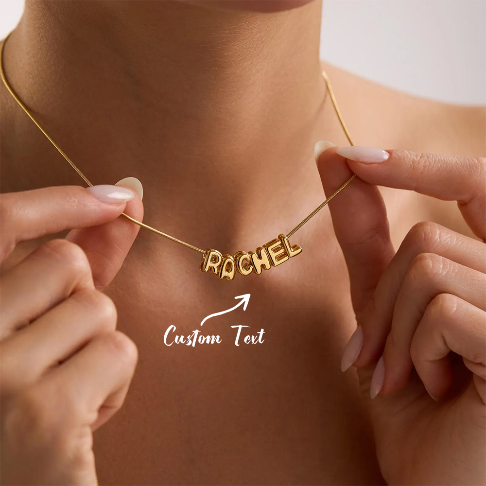 Collar con nombre inicial pers - Name Necklace Custom reseña y precio