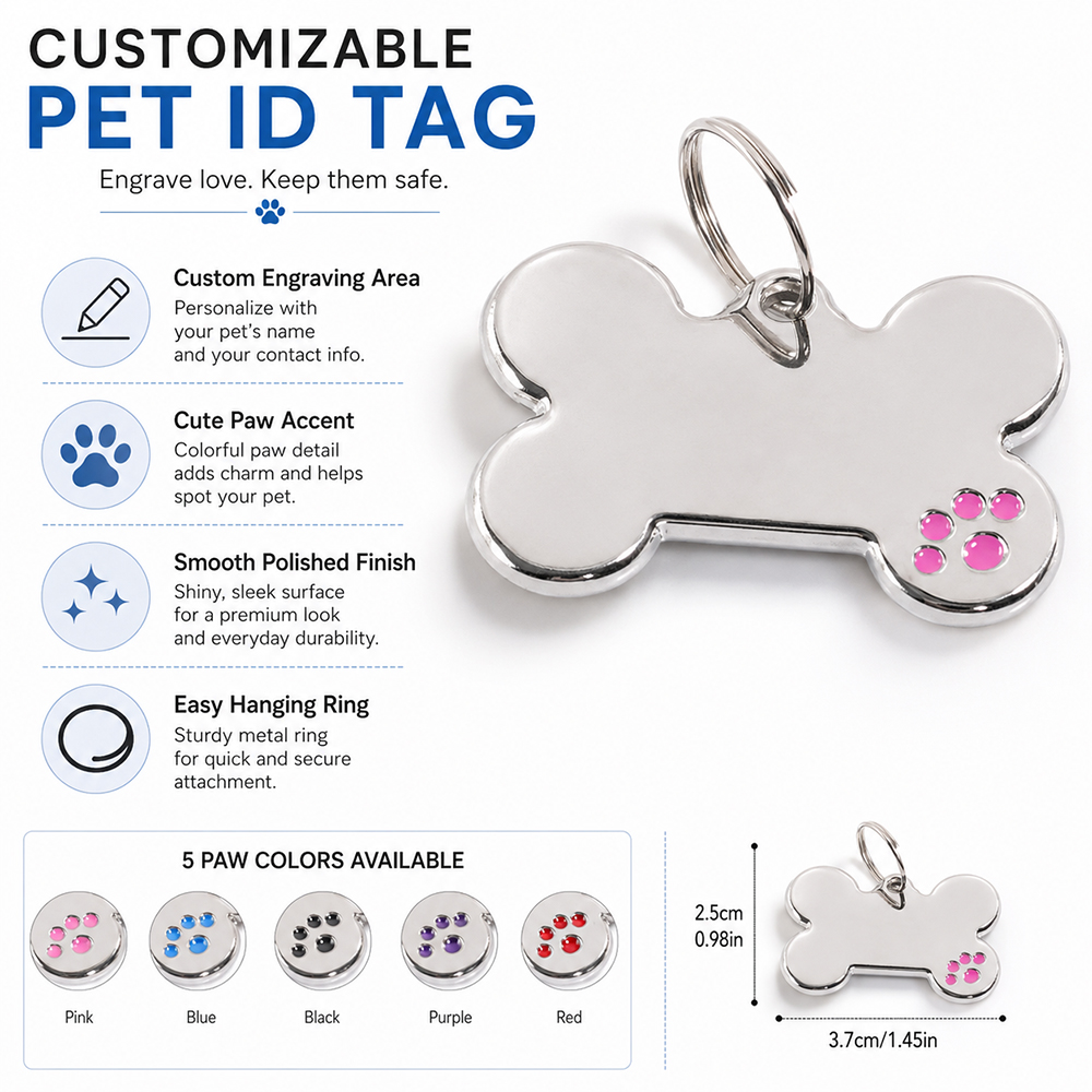 Placa de Identificación Person - Pet Portrait Custom reseña y precio